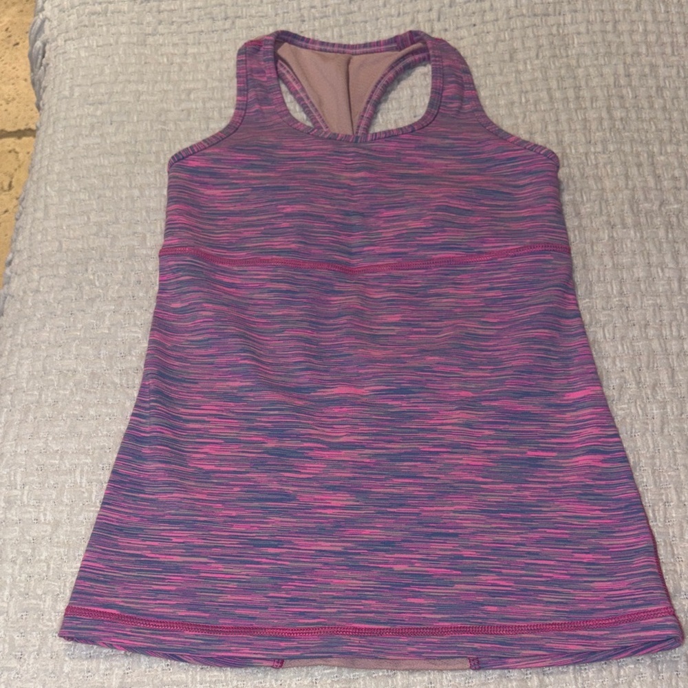 Ivivva purple space dye racerback tank 10 Gently Loved